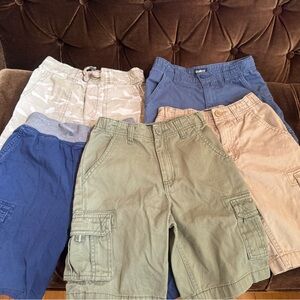 OshKosh B'gosh Kids Shorts - Size 7/8 - Blue, Green, Tan